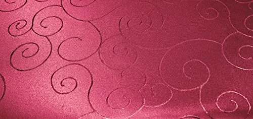 Tischdecke eckig 110x140 cm Struktur damast circle bügelfrei fleckenabweisend #1240 (beere)