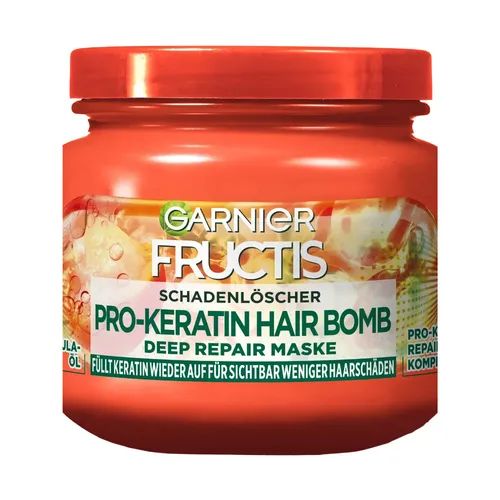 Garnier Fructis Schadenlöscher Pro Keratin Hair Bomb Maske, 320 ml