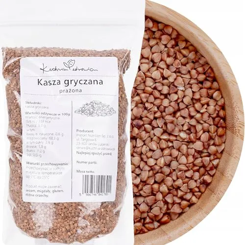 Buchweizengrütze geröstet 1 kg – aromatisch & naturbelassen – Vielseitig als Beilage, für Suppen, Aufläufe & Salate – Pflanzliche Eiweiß- & Ballaststoffquelle – KUCHNIA ZDROWIA