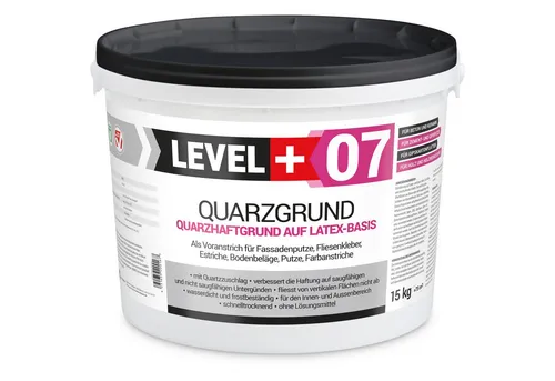 Level+ Haftgrund LEVEL+ Quarzgrund Grundierung Putzhaftgrund Holz OSB L+07 - 15KG