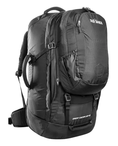 Tatonka Great Escape 60+10 - Vielseitiger Reiserucksack mit Daypack - Rucksack mit großer Kofferöffnung und abdeckbarem Tragesystem für einfachen Transport. Inklusive abnehmbarem 10L-Daypack für Tagesausflüge - ideal für Reisen und Abenteuer.