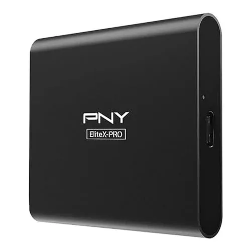 PNY PSD0CS2260-500-RB EliteX-PRO - Externe tragbare SSD 500 GB, bis zu 1.500 MB/s Lesegeschwindigkeit für blitzschnelle Datenübertragungen und ideal für Gamer