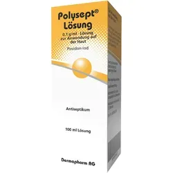 Polysept Lösung 100 ml - Wund- & Heilsalbe - Polysept Lösung (0,1 g/ml) für großflächige Desinfektion und Wundbehandlung. Wirkt keimtötend gegen Bakterien, Pilze und Viren, fördert die Wundheilung und ist vielseitig einsetzbar.