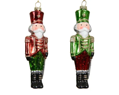Kaemingk Christbaumschmuck, Christbaumschmuck Kunststoff 14,5cm Nussknacker Figur 1 Stück sortiert