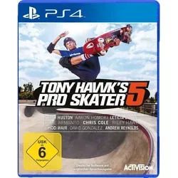 Tony Hawk's Pro Skater 5 - Sportspiel für PlayStation 4 mit klassischen Skater-Elementen, Online-Multiplayer und der Möglichkeit, eigene Skaterparks zu erstellen und zu teilen.