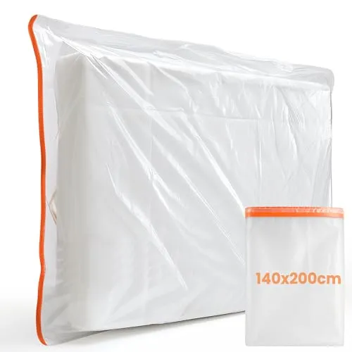 Matratzenhülle 140 X 200 (Dicke 30 cm) Schutzhülle für Matratze mit Breitem Reißverschluss, matratzen schutzhülle für Lagerung und Umzug, Wiederverwendbar Matratzen Aufbewahrungstasche
