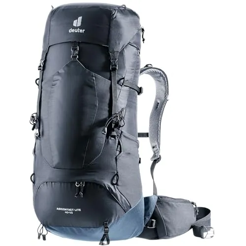 deuter Aircontact Lite 40 + 10 - leichter Trekkingrucksack, perfekte Lastübertragung und ergonomische Hüftflossen für optimalen Tragekomfort