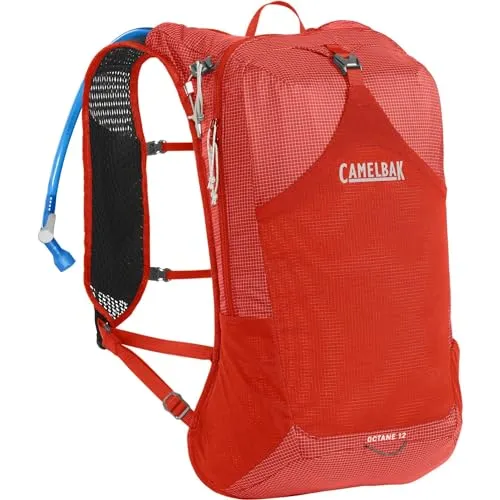 CAMELBAK Octane 12 Trinkrucksack mit Fusion 2L Reservoir, Roter Mohn/Dampf