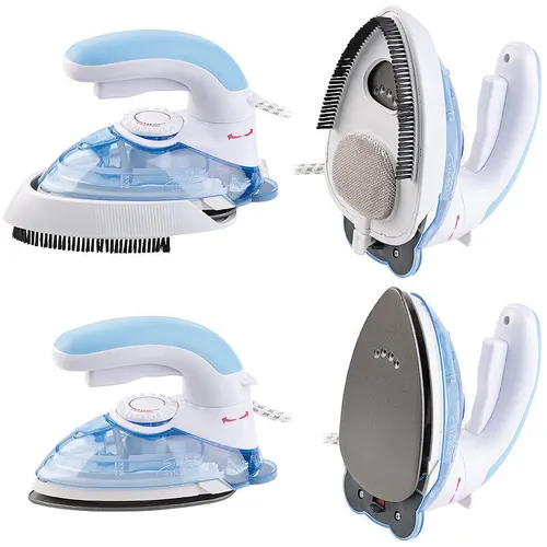 Sichler 2in1-Reise-Dampfbügeleisen mit Dampfbürste, 800 W, 110 & 230 V