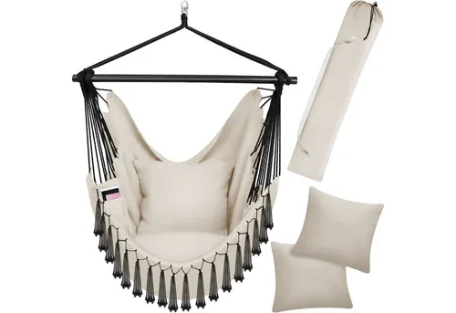 tectake Hängesessel Malika in beige von tectake