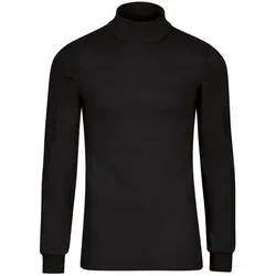 Trigema Damen Rollkragenpullover 585010 - Figurbetonter Schnitt in Schwarz - Pullover für Damen, aus 50 % Baumwolle und 50 % Polyester, klassischer Rollkragen für einen eleganten Look und hohen Tragekomfort.