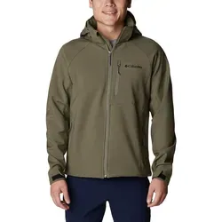 Columbia Cascade Ridge III Softshell stone green (397) XL - Outdoor Freizeitjacke für Herren, wasserabweisend und atmungsaktiv, ideal für Wanderungen bei wechselhaftem Wetter mit verstellbarer Sturmkapuze und optimalem Tragekomfort.