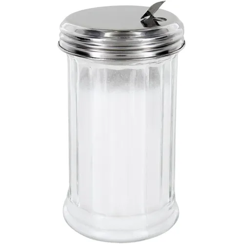 Zuckerstreuer Glas American Style Streuer Dosierer Zucker Schraubdeckel 300 ml