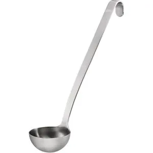 Gefu Schöpflöffel Baseline 29101 - Schöpflöffel & Schöpfkellen aus rostfreiem Edelstahl, spülmaschinengeeignet und mit praktischem Haken zum Aufhängen. Ideal für müheloses Servieren.