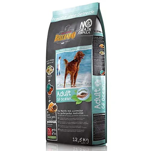 Belcando Hundefutter Adult GF Ocean 12,5 kg, Getreidefreies Futter für ausgewachsene Hunde ab 1 Jahr, Sortenreines Trockenfutter mit Proteinen von Meererstieren, Alleinfutter ohne Getreide