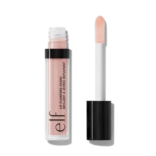 e.l.f. Lip Plumping Gloss - Hochglänzende Lippenfarbe für voluminöse Lippen - Lippenstifte mit Lip Plumping Effekt, sorgt für vollere Lippen und hat einen glänzenden Finish. Ideal für einen frischen Look und parabenfrei.