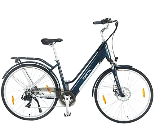 smartEC Trek-28D E-Bike Damen 250W Blau von smartEC