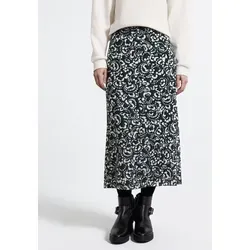 STREET ONE STUDIO Maxirock mit Grafikmuster schwarz 36