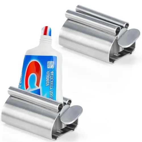Zivacate Tubenquetscher, Zahnpasta Tubenausdrücker Edelstahl 2er-Pack