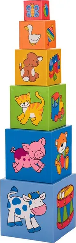 goki Stapelspielzeug goki Stapelwürfel - Entdecke die goki Stapelwürfel – ein kreatives Spielzeug für Kinder ab einem Jahr! Diese robusten Würfel fördern spielerisch die Motorik und das räumliche Verständnis. Hergestellt aus nachhaltigem Material bieten sie langanhaltenden Spielspaß.
