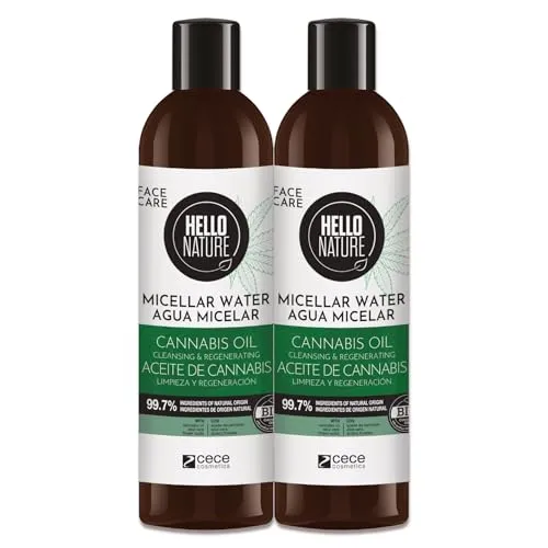 P-Beauty Naturkosmetik 2x Mizellenwasser Gesicht Cleanser 300ml - Sanfte Gesichtsreinigung mit Bio Kokosöl - Entfernt Make-up & Unreinheiten - 99,7 % natürliche Inhaltsstoffe - Alle Hauttypen geeignet