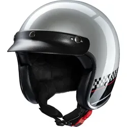 Redbike RB-806 Jethelm Le Mans Gr. XL 61/62 - Motorradhelm mit Fiberglas-Schale und hochwertigem Textilinnenfutter, erfüllt ECE 22.06 Norm, inkl. Helmschirm für zusätzlichen Schutz und Stil.