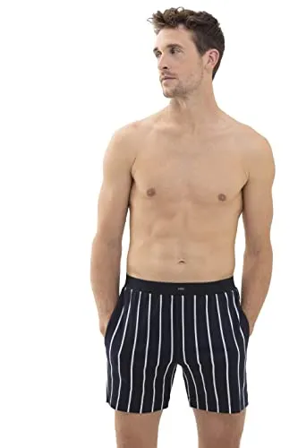 Mey Nachtwäsche Serie Valsted Herren Homewear Hosen Indigo L - Komfortable Herren-Nachtwäsche aus feiner Interlock-Qualität. Legere Passform, seitliche Taschen und ein bequemer Bund sorgen für ein entspanntes Tragegefühl. Nachhaltigkeit und hochwertige Materialien seit 1928.