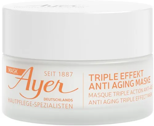 Ayer Triple Effekt Anti Aging Maske 50 ml - Sonstige Gesichtspflegeartikel mit Ultrabefeuchtung und nährender Intensiv-Pflege, ideal für trockene, regenerationsbedürftige Haut.