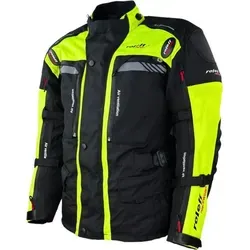 roleff Motorradjacke RO1123 Endurojacke - Robuste Offroad-Jacke mit Protektoren - Hochwertige Offroad-Jacke in Größe M, wasserabweisend und atmungsaktiv mit Belüftungssystem. Ideal für Biker, die Komfort und Sicherheit suchen. Verfügbar in Schwarz/Neongelb.