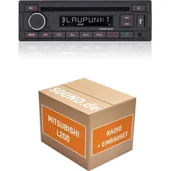 Blaupunkt Milano 200 BT Autoradio Einbaupaket für Mitsubishi L200