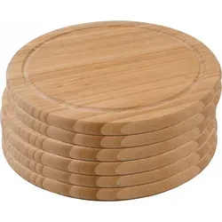 6er-Set Bambus Schneidebrett - Vielseitige Frühstücksbrettchen - Schneidebrett-Set aus pflegeleichtem Bambus, ideal für Frühstück und Snacks. Mit umlaufender Saftrille und beidseitiger Nutzung - perfekt für jede Küche!