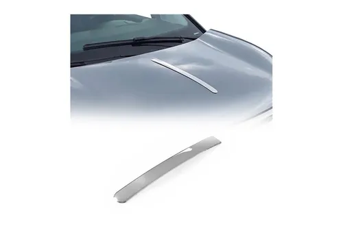 OMAC Zierleisten-Aufkleber Motorhaube Chromleiste für Skoda Octavia 2013-2019 - Langlebiger Zierleisten-Aufkleber aus Edelstahl für eine elegante Optik. Einfache Installation und Reinigung machen ihn zum idealen Zubehör für Ihr Fahrzeug.