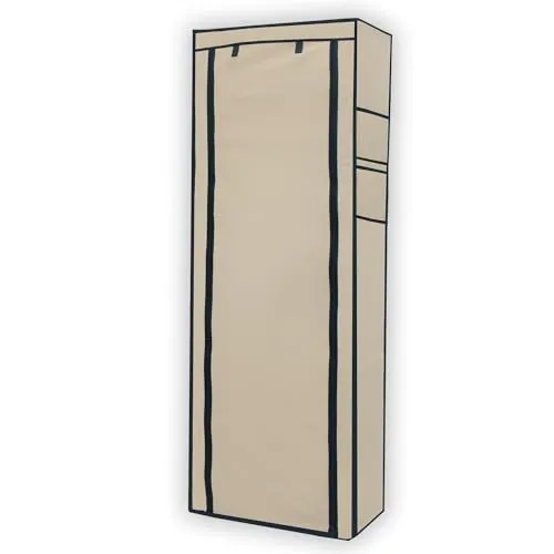 INTIRILIFE Faltschrank 170x58x28 cm in Creme BEIGE in beige von Intirilife