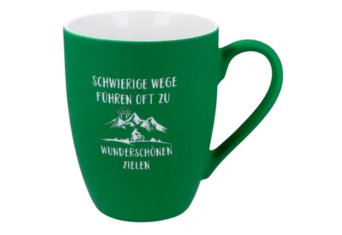 Spruchreif® Tasse SOFT-TOUCH-Tasse mit Gravur·Geschenk für Radfahrer und Mountain Biker