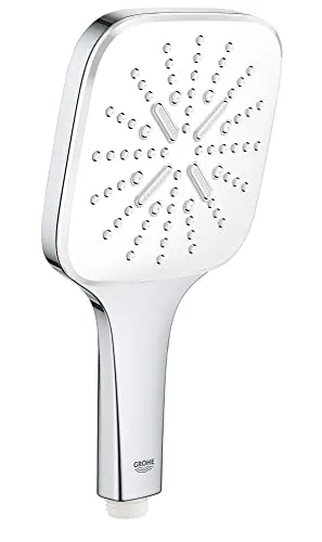 GROHE Rainshower SmartActive 130 Cube - Handbrause - Handbrausen mit 3 Strahlarten, wassersparend und umweltfreundlich, für ein luxuriöses Duscherlebnis bei minimalem Wasserverbrauch.