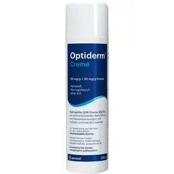 Optiderm Creme 200 g - rezeptfreie Pflegecreme von ALMIRALL HERMAL, ideal für empfindliche Haut und intensive Feuchtigkeit