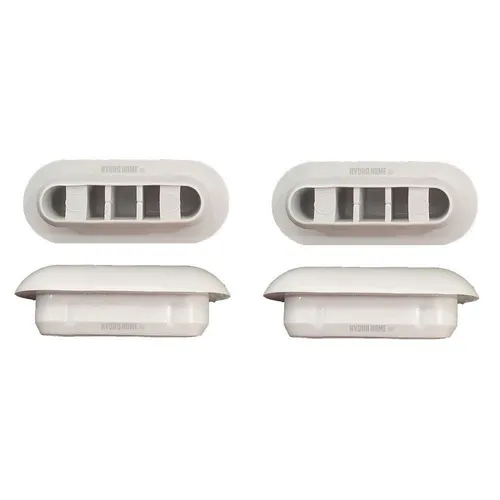 Set 4 Teilig Paracolpi PAR002 Rechteckig Grau Gummi für Copriwater Sitz W