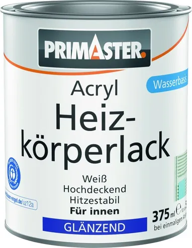 Primaster Acryl Heizkörperlack weiß glänzend 375 ml  Acryl Lack