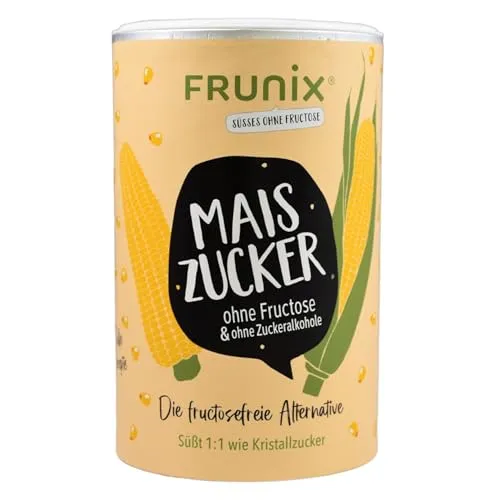 FRUNIX Maiszucker ohne Fructose, 500g Dose – Süßkraft wie Zucker