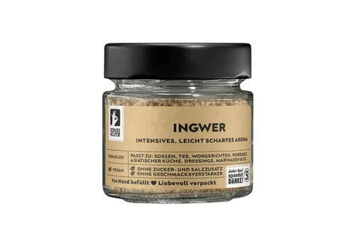 Bremer Gewürzhandel Gewürz Ingwer, gemahlen, im Glas, 30 g