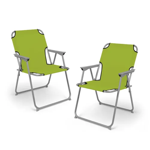 Gartenstuhl klappbar 2er Set bis 120kg - 5 Farben - Camping Festival Klapp Stuhl