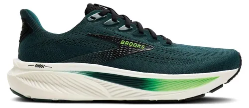 Brooks Herren Ghost 17 Laufenschuhe in Grün, Größe 42.0 - Brooks Ghost 17: Der ideale Laufschuh mit weicher DNA LOFT v3-Dämpfung für hohen Komfort. Atmungsaktives Obermaterial und optimiertes Abrollverhalten für ein geschmeidiges Lauferlebnis.