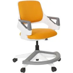 hjh OFFICE Kinder- und Jugendstuhl Kid Flex - Bürostuhl für Kinder und Jugendliche, mitwachsend durch verstellbare Rückenlehne und Fußablage, ideal für ergonomisches Sitzen.