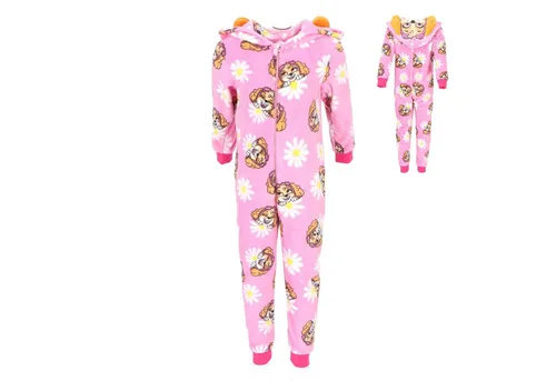 PAW PATROL Schlafoverall PAW Patrol Fleece Onesie Schlafoverall Jumpsuit Kinder mit Hoodie