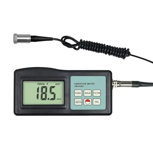 Vibrationsmessgerät Schwingungsmesser Beschleunigung Verschiebung Umdrehungszahl Geschwindigkeit VM3