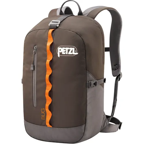 Petzl Bug 18l Rucksack - Grau - Daypack mit 18l Volumen, ideal für Kletter- und Outdoor-Abenteuer, bietet praktische Fächer und Komfort.