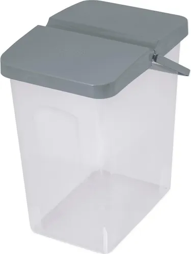 Behälter Waschpulver Futterbehalter Unibox mit Deckel Aufbewahrungsbox Box Grau 10 Liter
