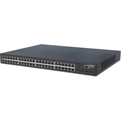 Intellinet 48Port Gigabit Ethernet WebManaged Switch SFPPorts IEEE 802.3az Energy Efficient Ethernet SNMP Qo... (48 Ports) (561334)