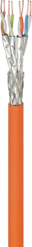 Goobay 91890 CAT 7A Netzwerkkabel, S/FTP (PiMF), Orange, 500 m - CU, AWG 23/1 (solid), LSZH