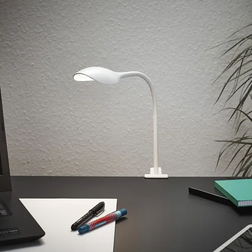 LED Schreibtisch Lampe Tisch Leuchte zum Klemmen Klemmspot Leselicht Weiß T161